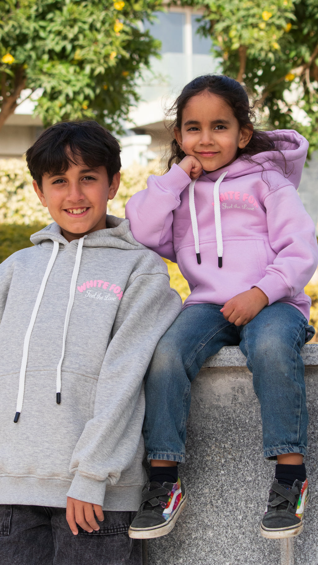 White Fox Kids Hoodie