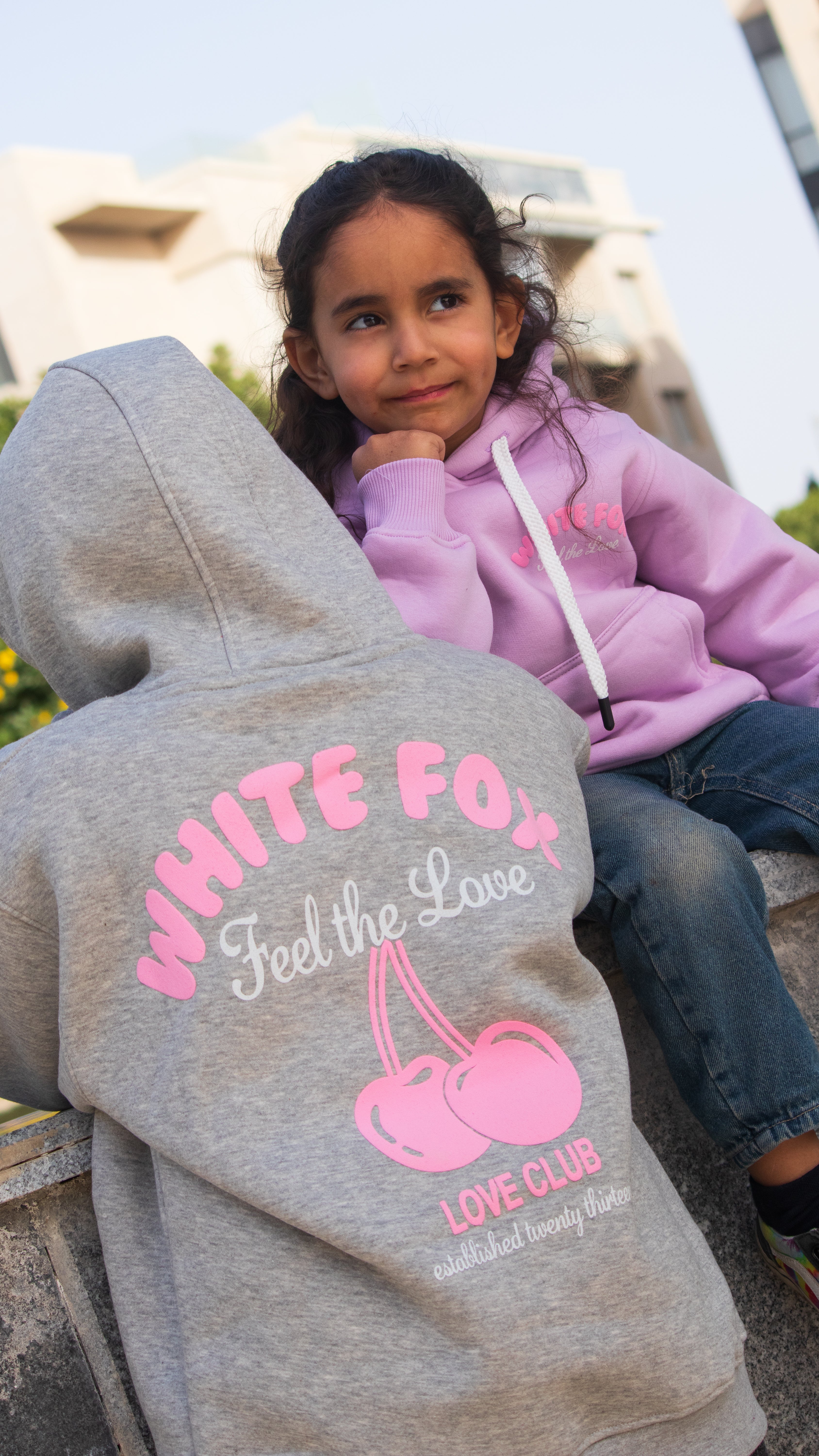 White Fox Kids Hoodie